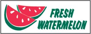 Item No P8WATFRHD "Fresh Watermelon" Heavy Duty Banner
