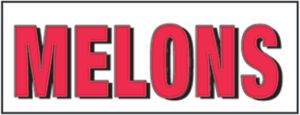 Item No P8MELHD "Melons" Heavy Duty Banner 