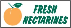 Item No P8NECFR "Fresh Nectarines" Banner
