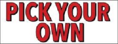 Item No. P8PYOHD "Pick Your Own" Heavy Duty Banner