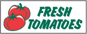 Item No P8TOMFR "Fresh Tomatoes" Banner 