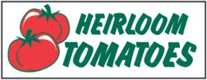 Item No P8TOMHEIRHD "Heirloom Tomatoes" Heavy Duty Banner 